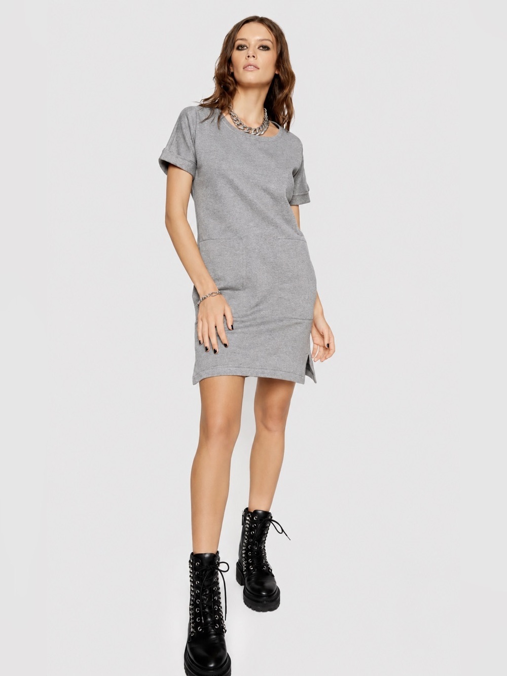 NWT Rebecca Minkoff Iman Short Sleeve Pocketed Casual Mini Dress